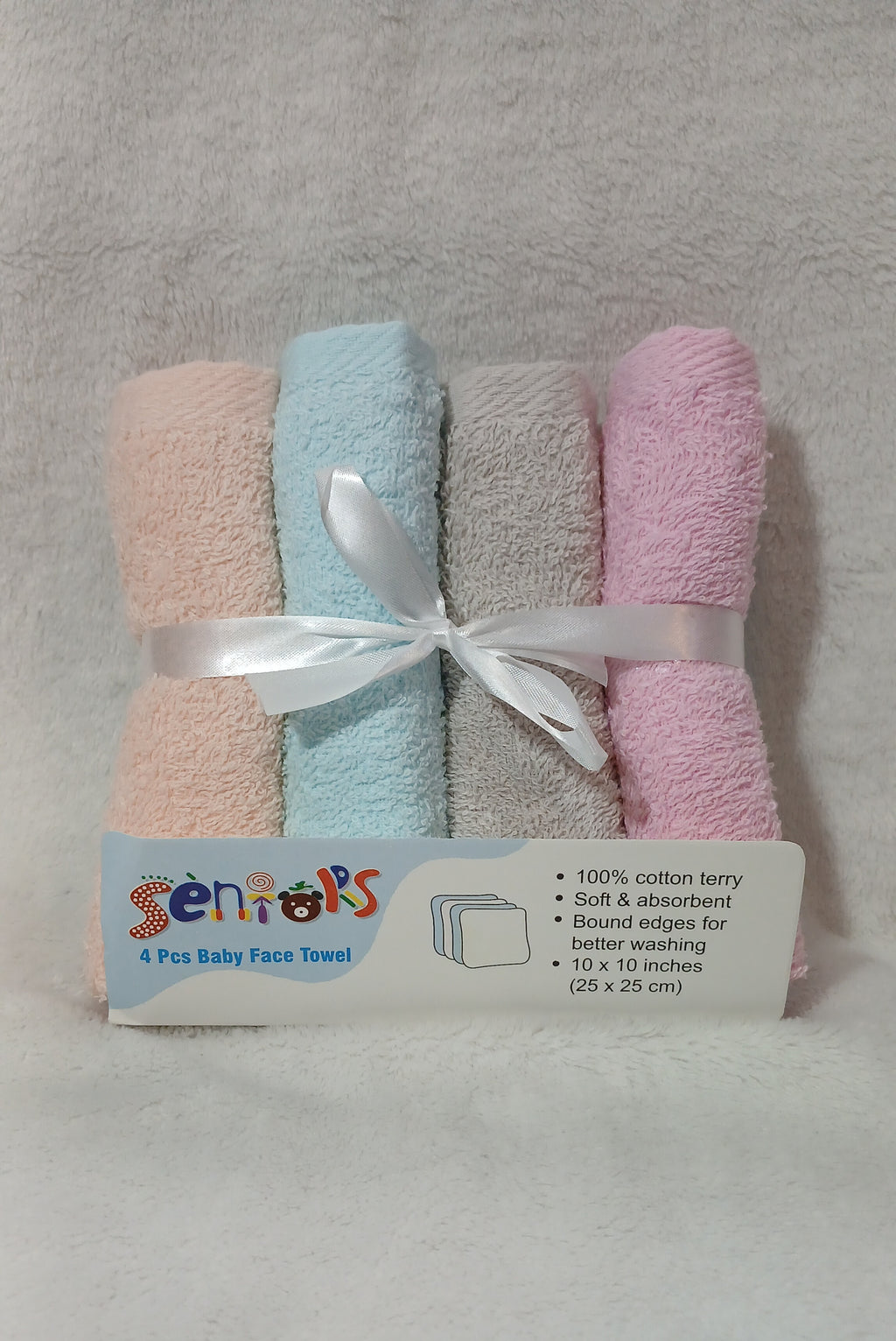 Seniors 4 Piece Baby Face Towel