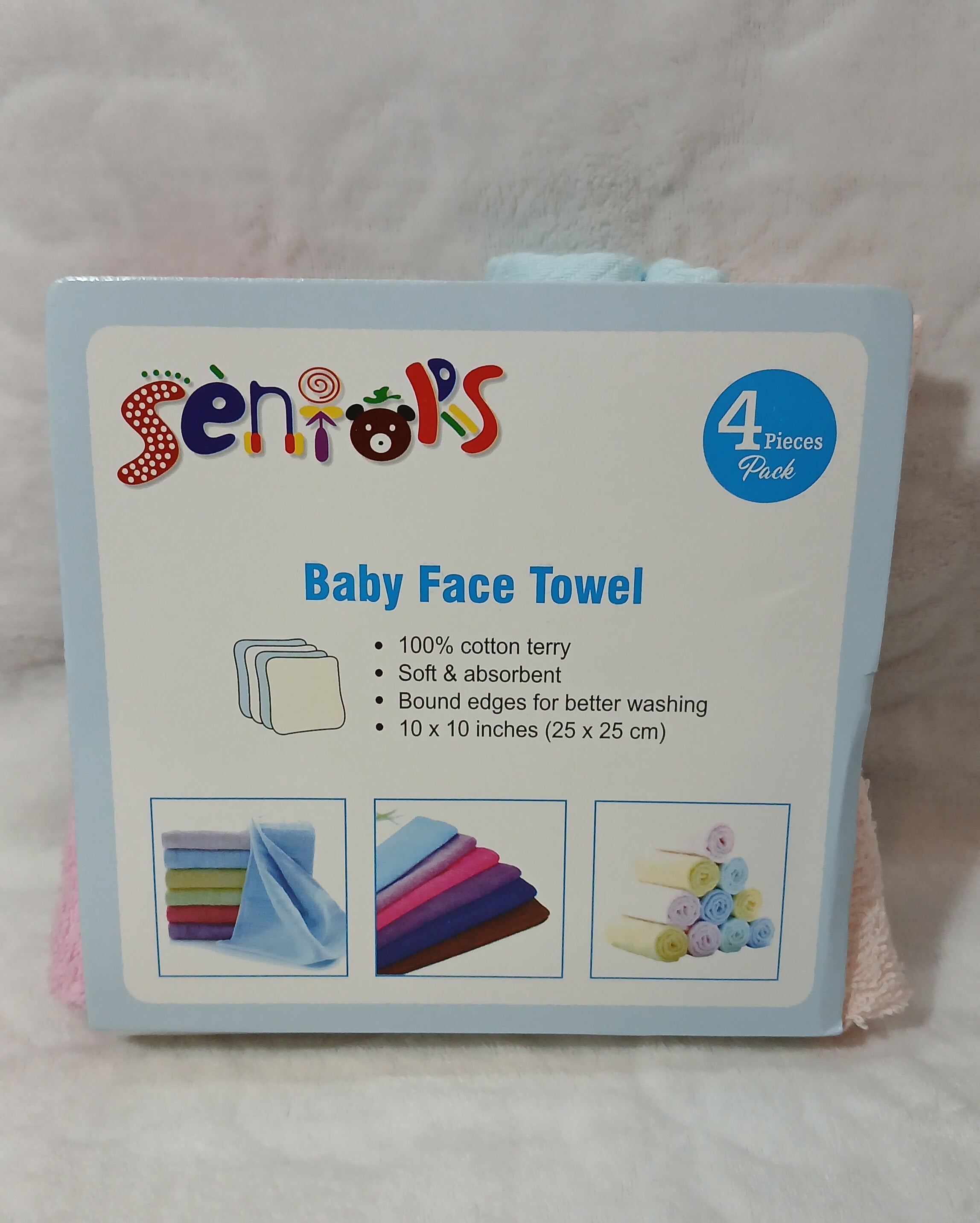 Seniors 4 Piece Baby Face Towel