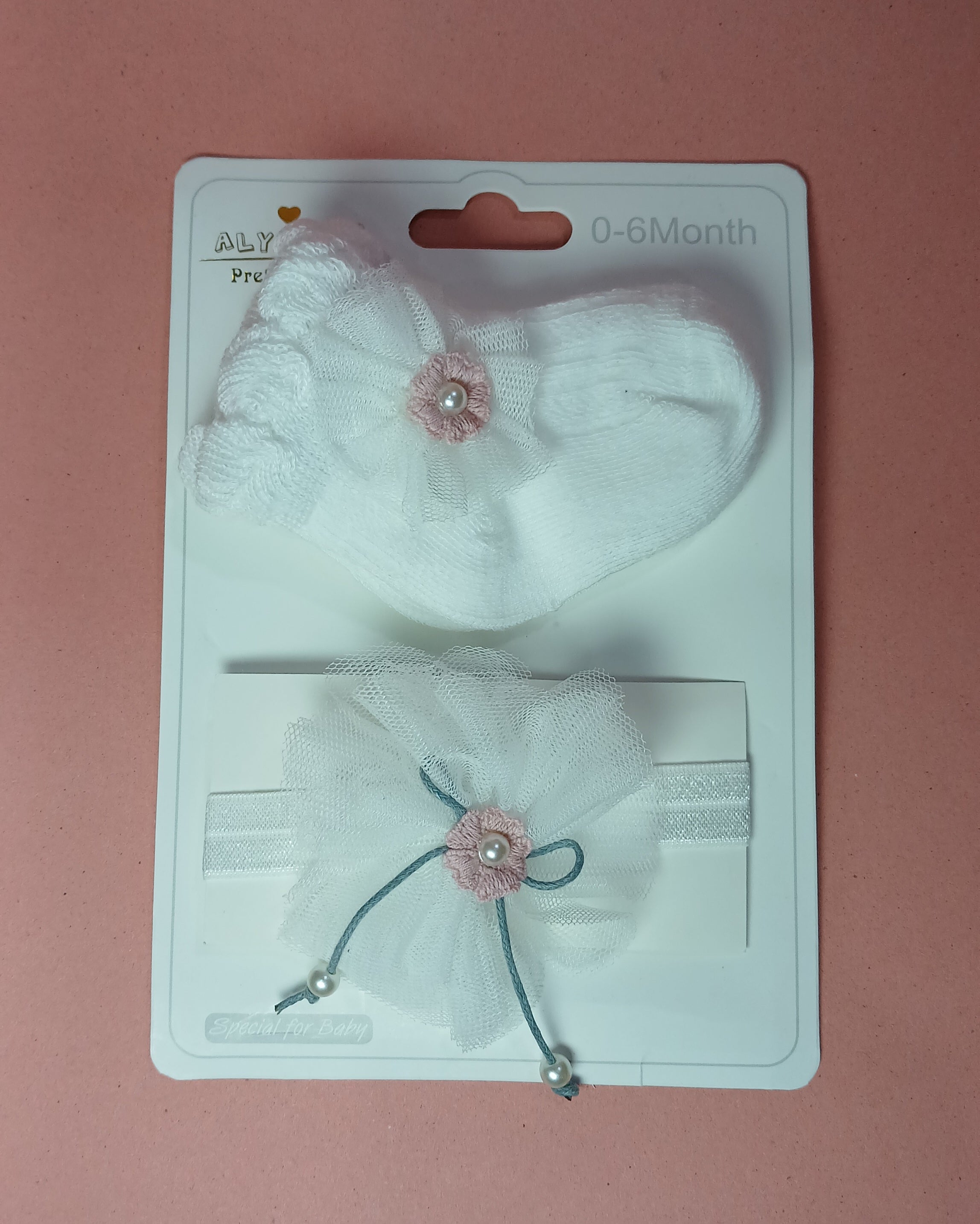 Head Band and Socks Set (0 to 6 Months)