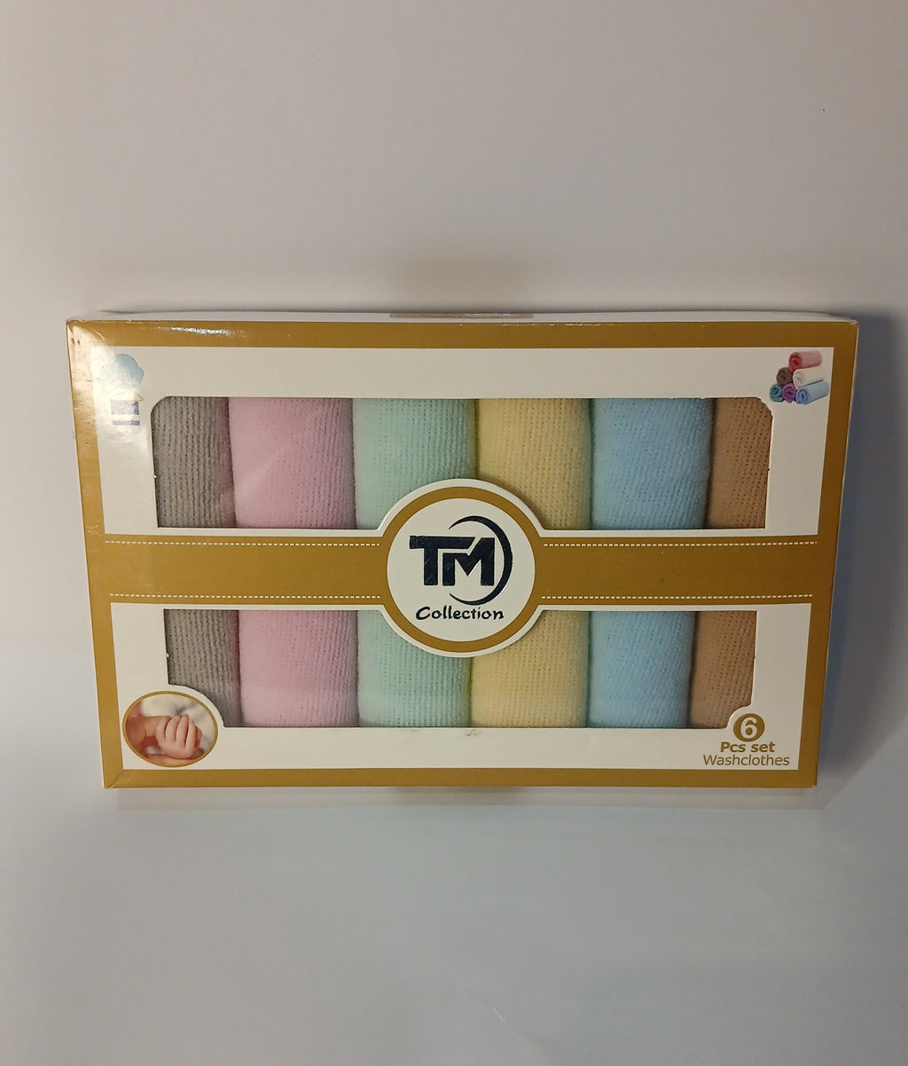 Baby Washcloth Set – 6 Pieces