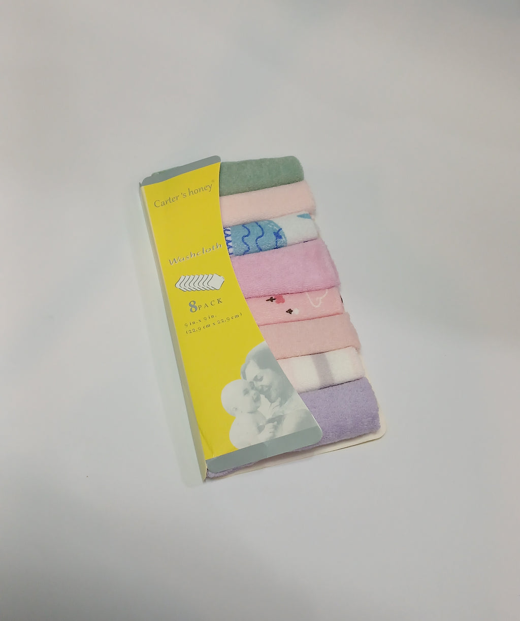 8 PCs Baby Wash Clothes Multicolor