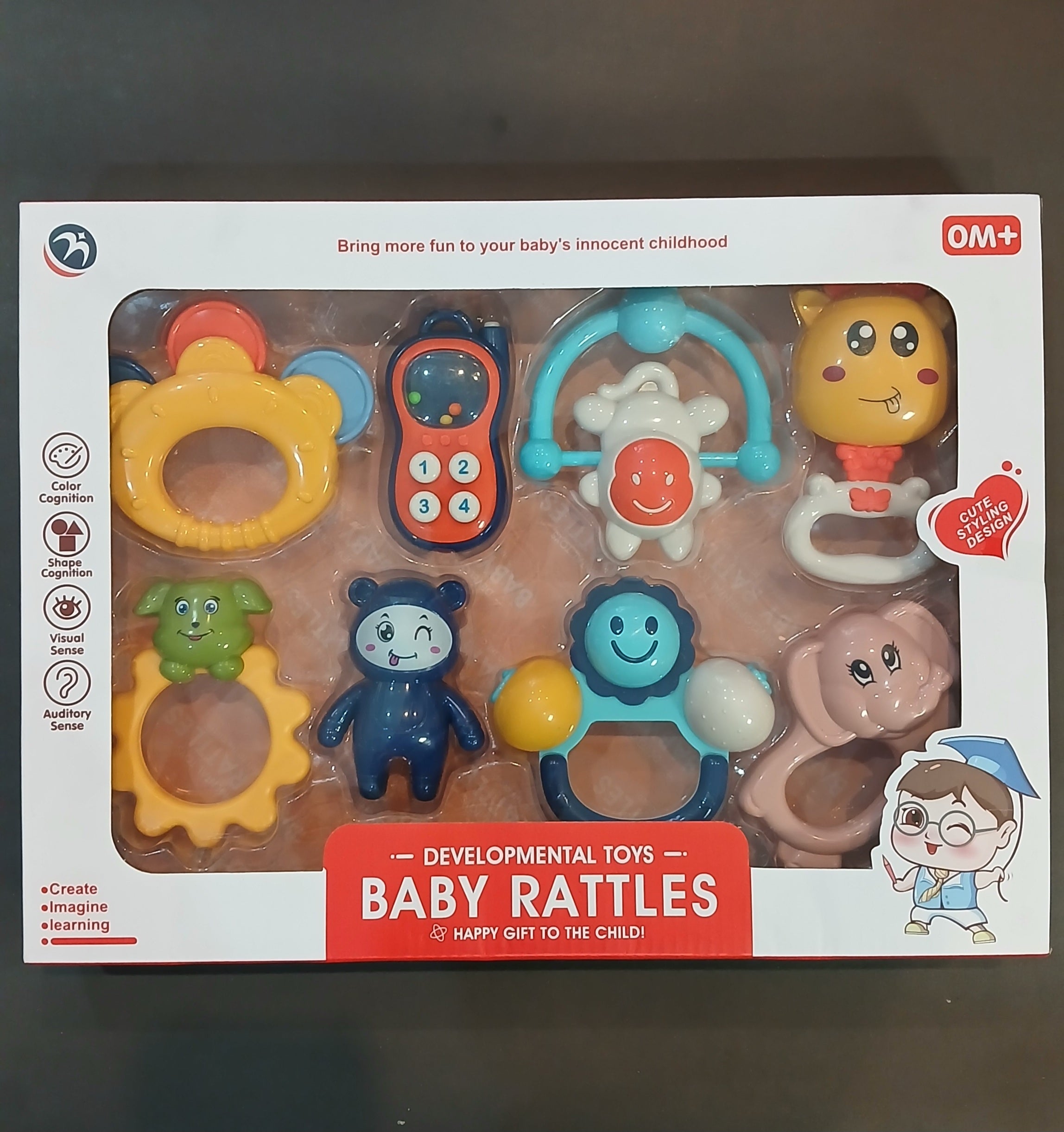 Baby Rattles 8 Piece Set