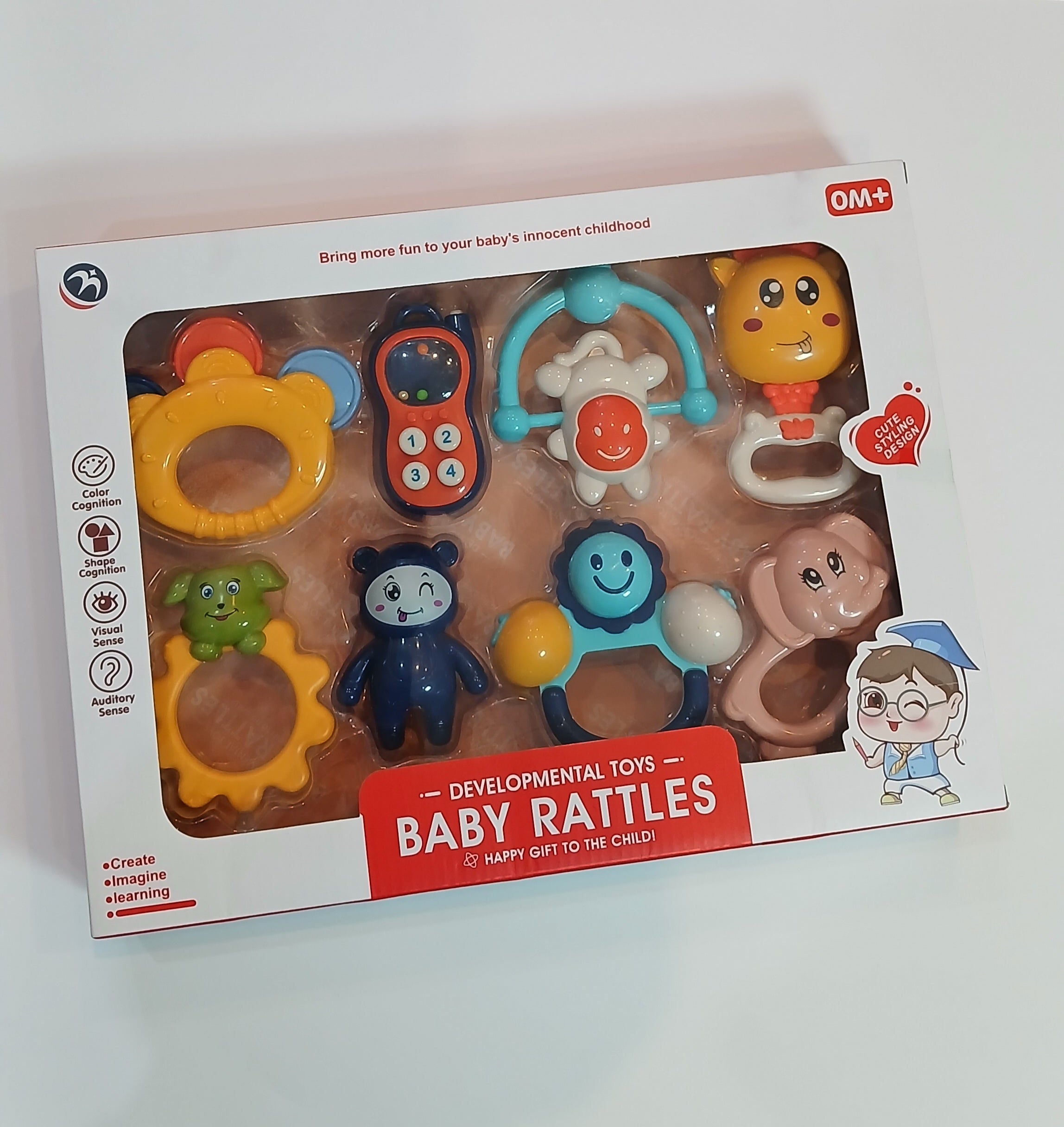 Baby Rattles 8 Piece Set