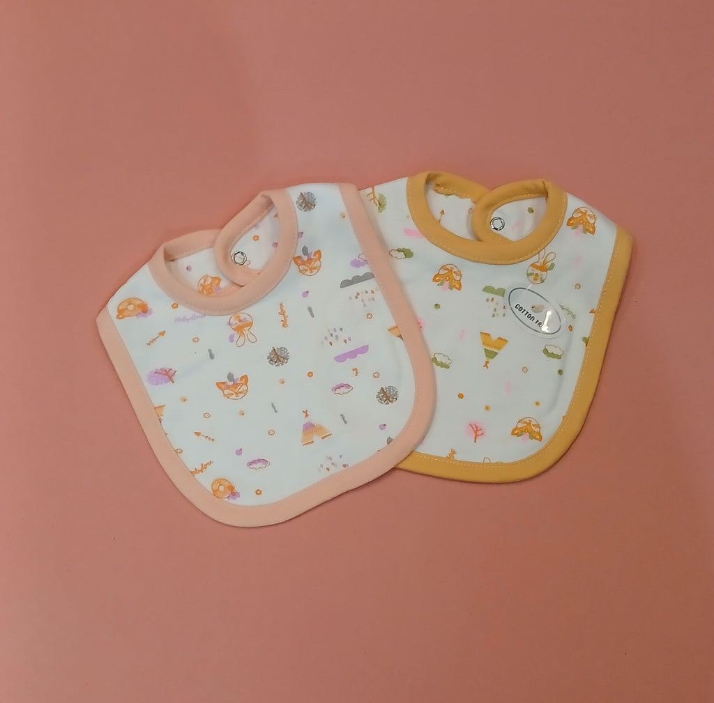 Cotton Tree Baby Bibs – Soft, Absorbent & Adorable (Pack of 2)