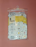 Tiny Toon Baby Sleepsuits with Booties (Pack of 3)