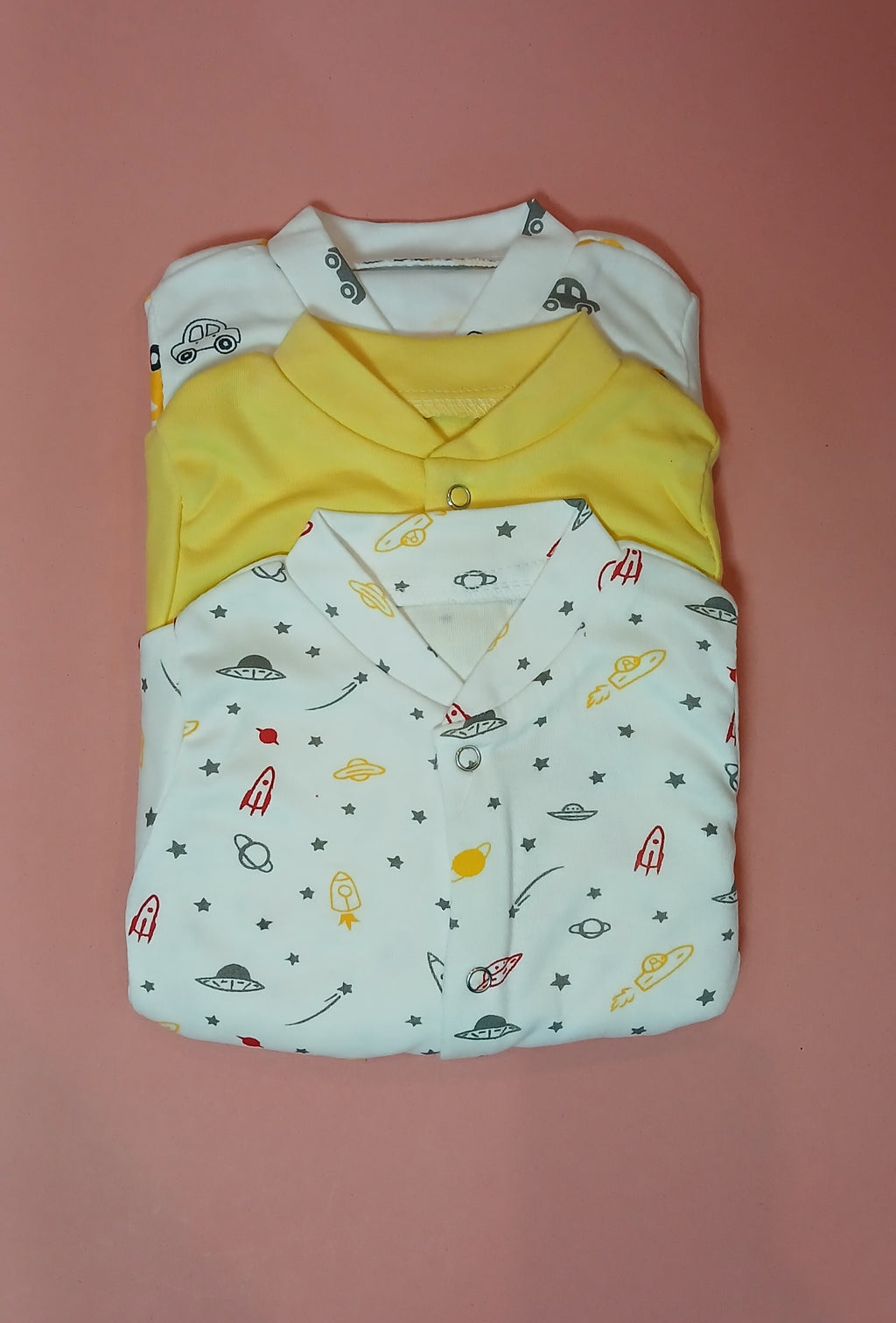 Tiny Toon Baby Sleepsuits with Booties (Pack of 3)