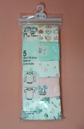Tiny Toon Baby Bodysuits – Soft Cotton Essentials (Pack of 5 | 0–3 Months)