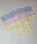 Baby Cotton Vest Full Sleeves Colored 0-3 Months (Size Small)