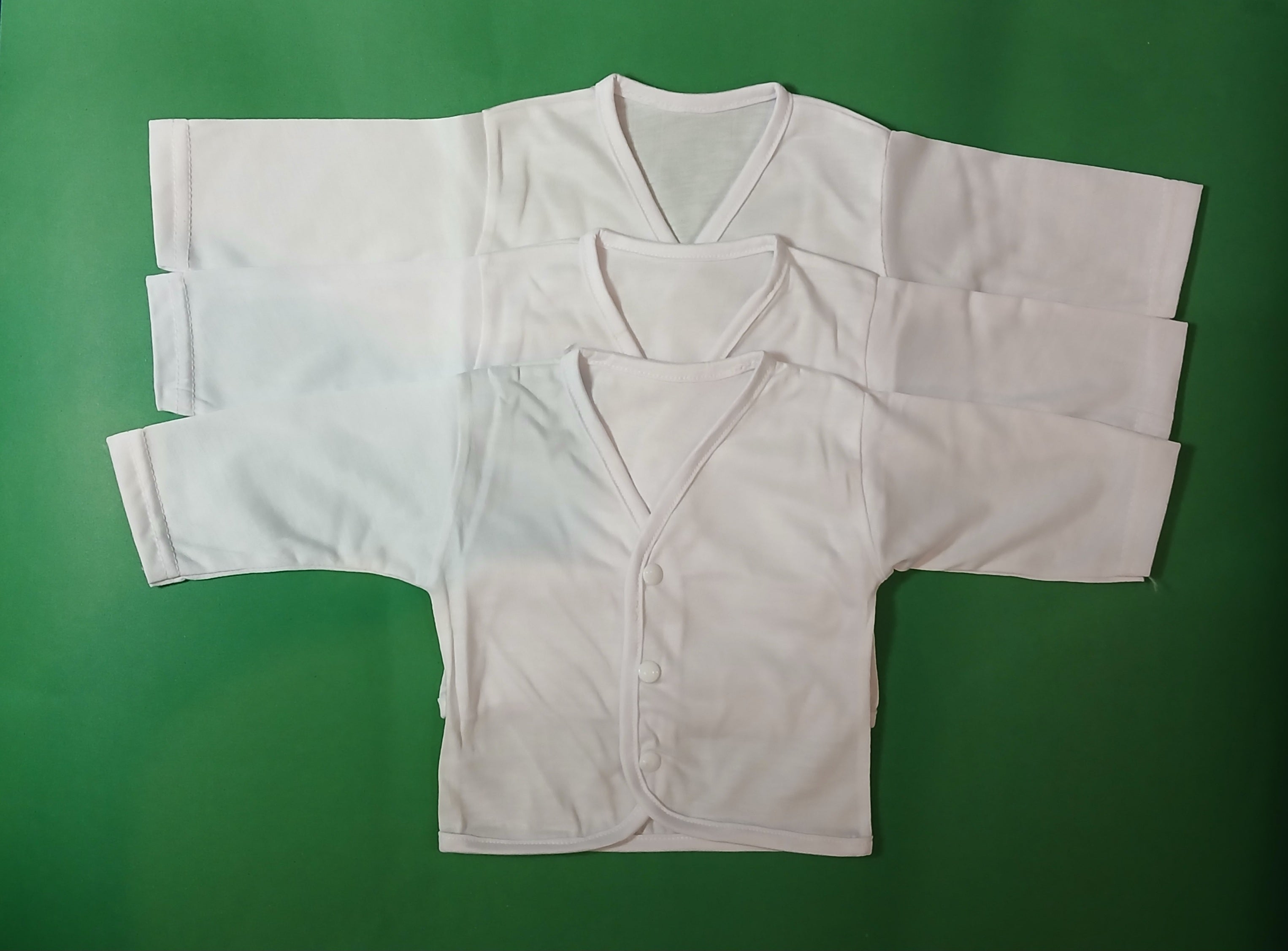 Cotton Vest Pack of 3 Full Sleeves 3-6 Months (Size Medium)