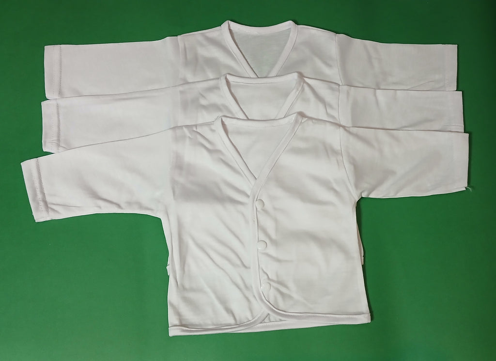 Cotton Vest Pack of 3 Full Sleeves 3-6 Months (Size Medium)