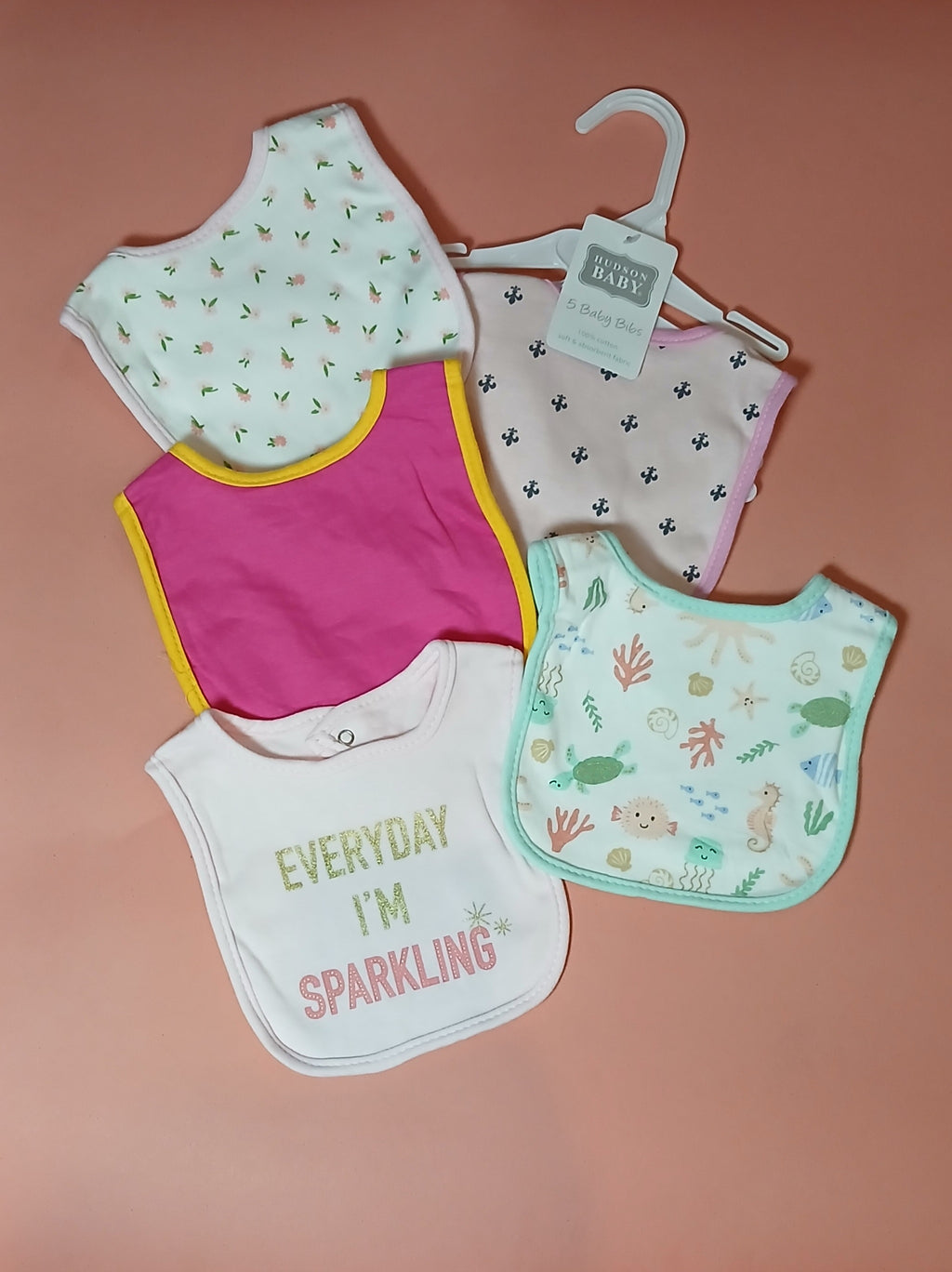 Hudson Baby Bibs Pack of 5