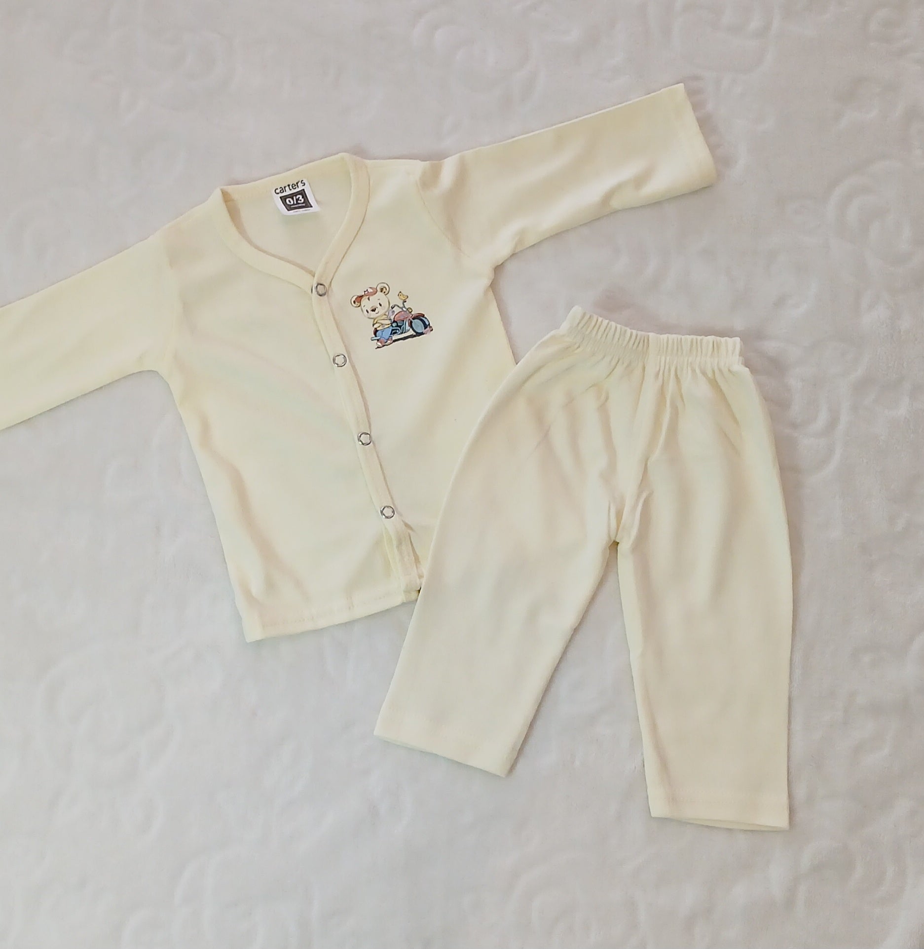 Baby Cotton Button-Front Pajama Set