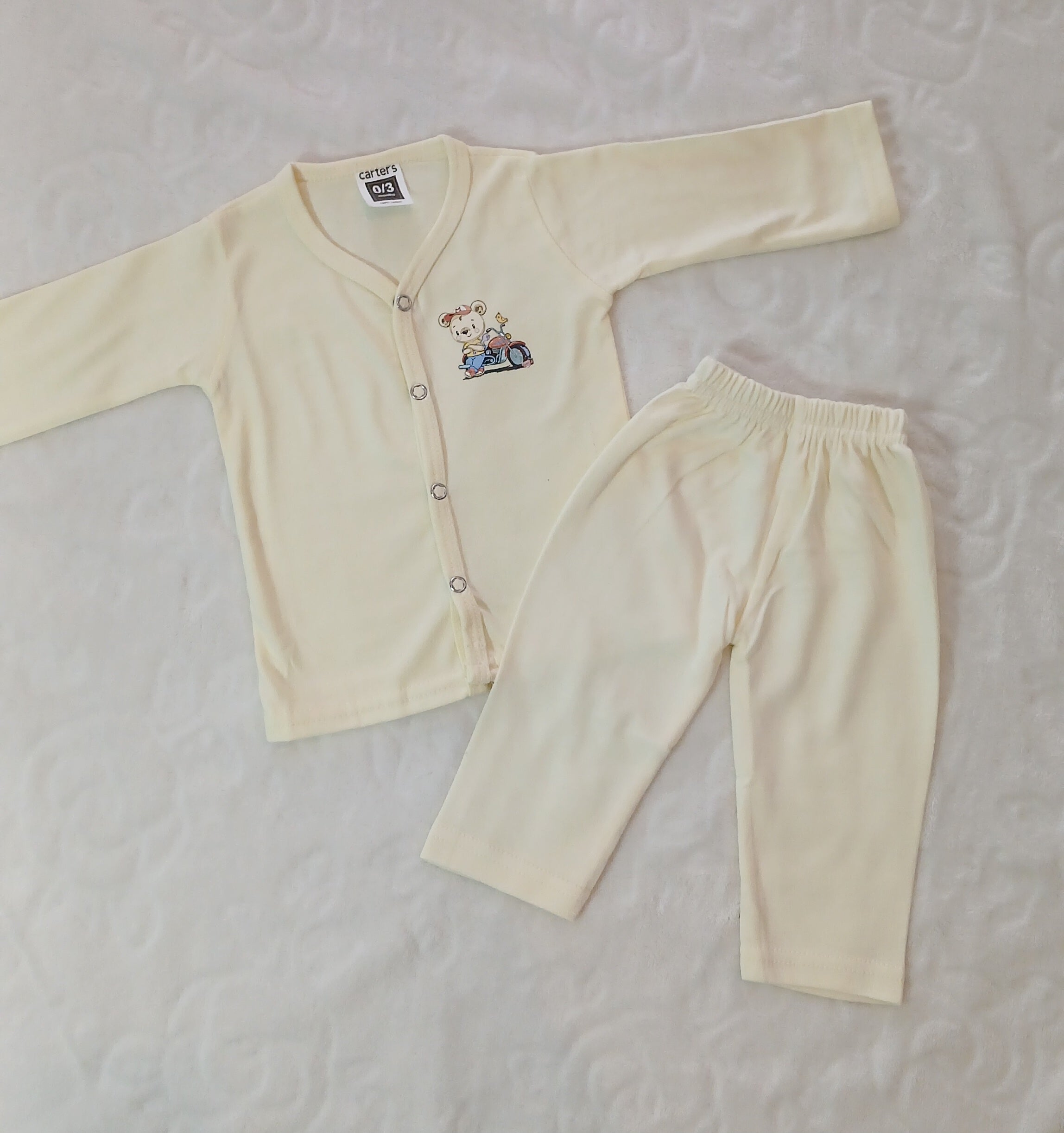 Baby Cotton Button-Front Pajama Set