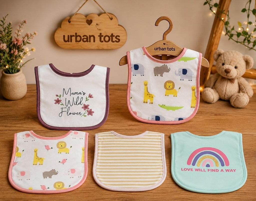 Hudson Pack of 5 Bibs
