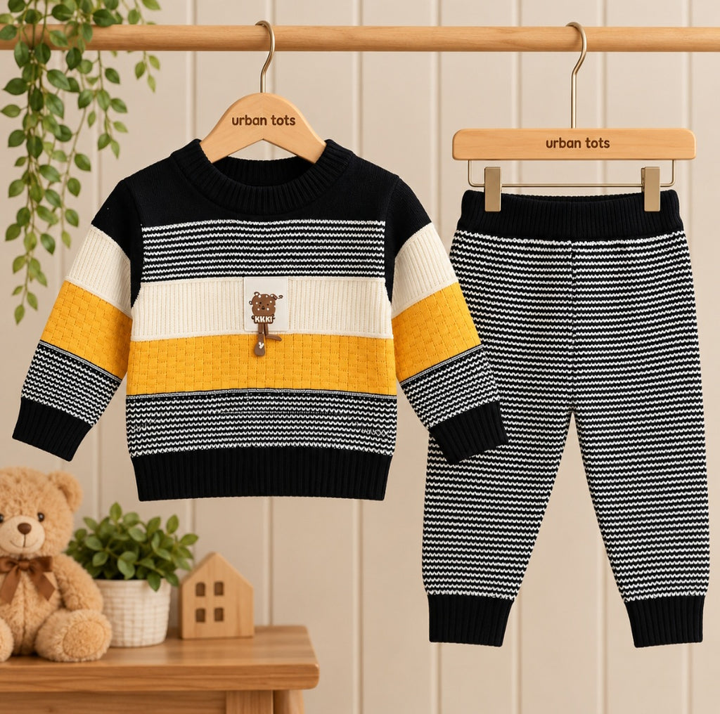 Knitted Pajama Suit Set