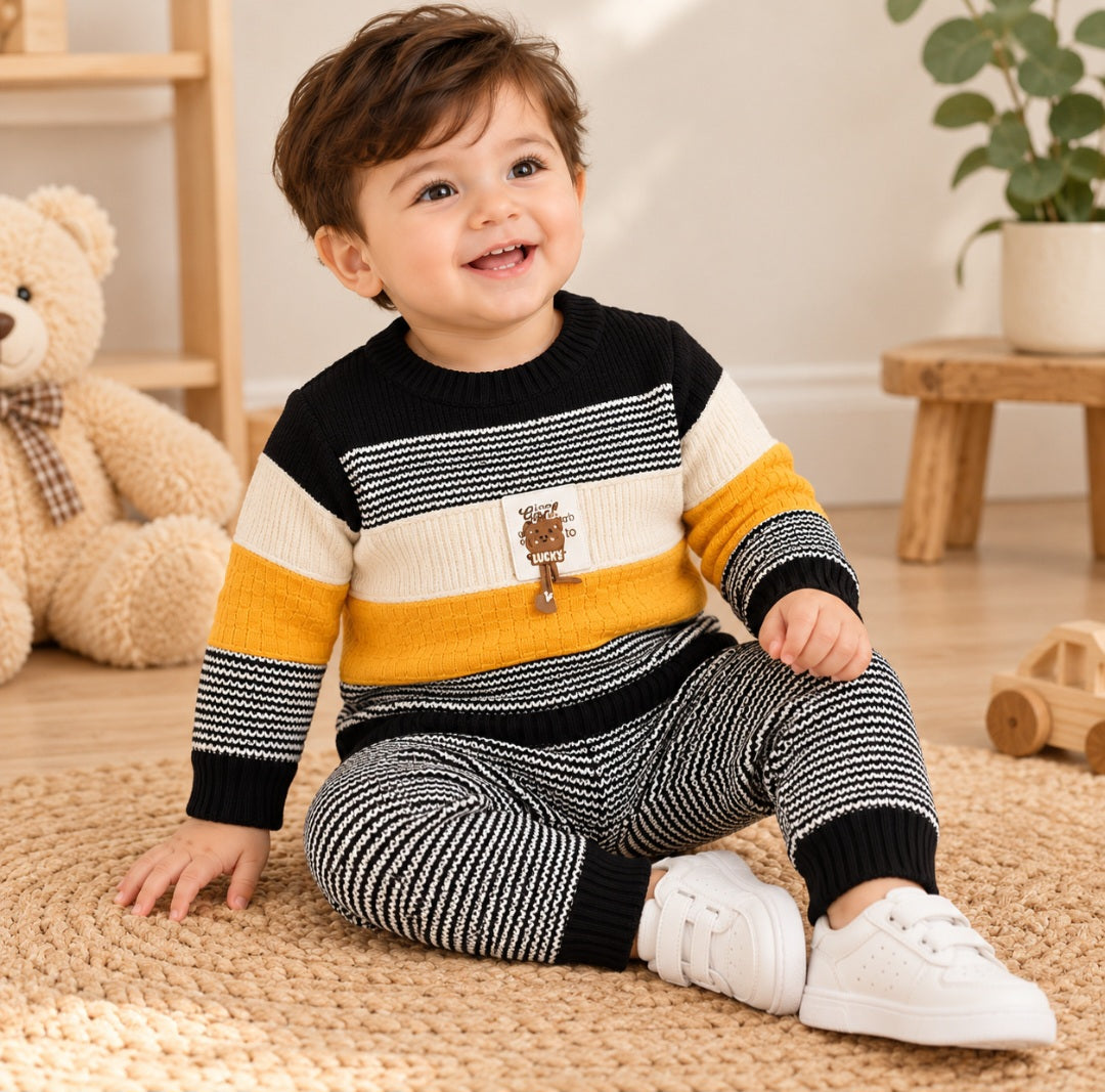 Knitted Pajama Suit Set